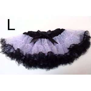 Ballet Tutu Purple with White Dots Size L for 4 8 years old TT008WDPP