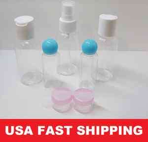 Carry on Travel container clear TSA PET plastic bottle cream jar spray 