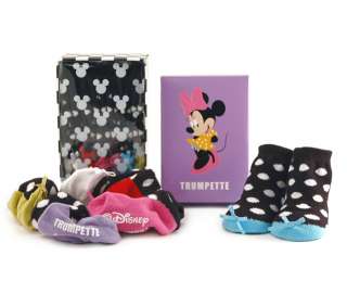 Trumpette Disney Minnie Mouse 6 Pairs Baby Socks New  
