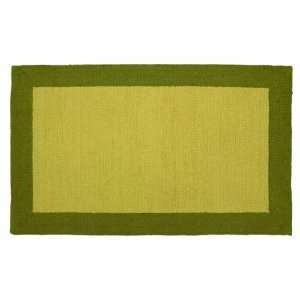 Trina Turk 3 by 5 Feet Hook Rug, Bright Solids, Citron/Olive