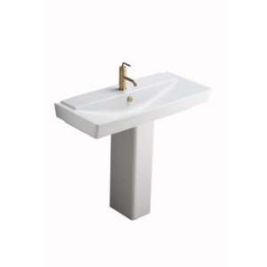 Kohler K 5148 1 0 White Reve Single Basin Pedestal Sink from the Reve 