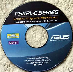 Asus P5KPL C Motherboard Series Drivers Disk  