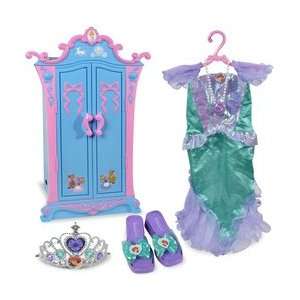   Princess Cinderella Armoire with Ariel Dress Up Set Toys & Games