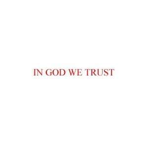  IN GOD WE TRUST Rubber Stamp for mail use self inking 