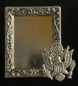 Army Photo Pin Brooch Troop Silver Plate & OMS Mix  
