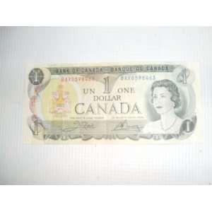  CANADA (1973)   $1 DOLLAR BANKNOTE 