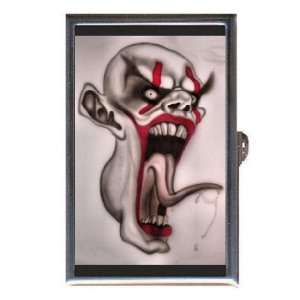  Evil Clown Scary Tattoo Art Coin, Mint or Pill Box Made 
