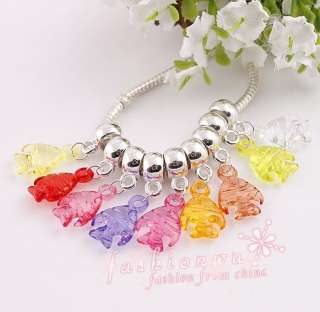 Lot 100Pcs Mix Color Tropical Fish Beads Fit Bracelet 1  