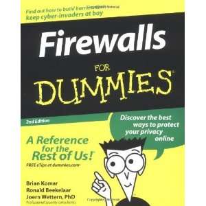   Firewalls for Dummies, Second Edition [Paperback] Brian Komar Books