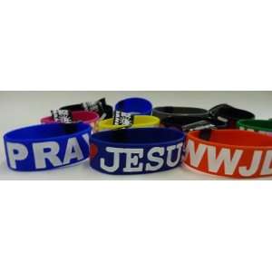   24 Glory BandZ 1 wide Christian Silicone Bracelets 