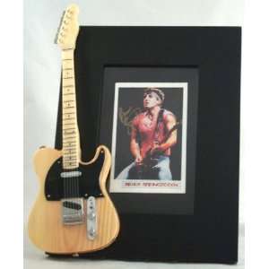  Bruce Springsteen Picture Frame with Miniature Guitar 