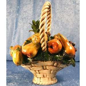  18 Capodimonte Oval Fruit Basket with Handle Kitchen 