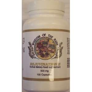  Wisdom of the Ages   Rejuvination II 500 Mg, 100 Capsules 