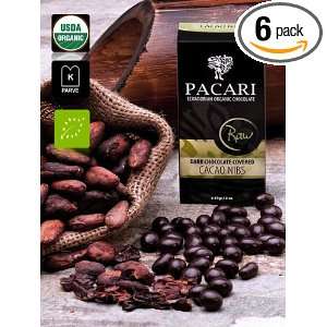 Pacari Ecuadorian Organic Chocolate Raw Cacao Nibs Covered In Dark 