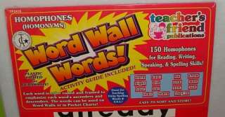 Word Wall Word List 100 Tricky & Homophones NEW Sealed  