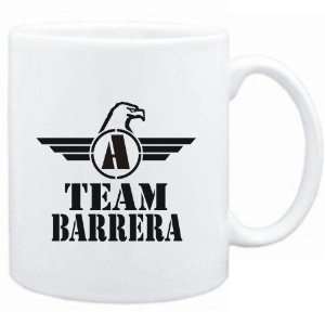  Mug White  Team Barrera   Falcon Initial  Last Names 