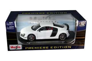 MAISTO AUDI R8 GT COUPE 1/18 DIE CAST WHITE NEW IN BOX  