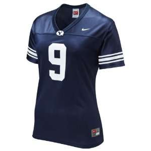  BYU Cougars Womens Nike Navy #9 Football Replica Jersey 