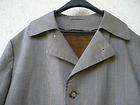 vintage men s trench coat topcoat overcoat 46 plaid tow
