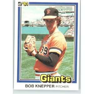  1981 Donruss #194 Bob Knepper UER (Glove on Wrong Hand 