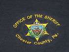 CHESTER COUNTY PENNSYLVANIA OFFICE OF THE SHERIFF MENS POLO GOLF SHIRT 