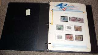 US stamp collection in vintage album, in mounts, plus loose pages 