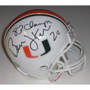  Bernie Kosar Autographed University of Miami Mini Helmet 