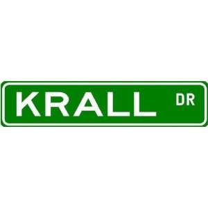 KRALL Street Name Sign ~ Family Lastname Sign ~ Gameroom, Basement 