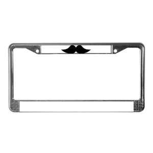  Mustache Humor License Plate Frame by  