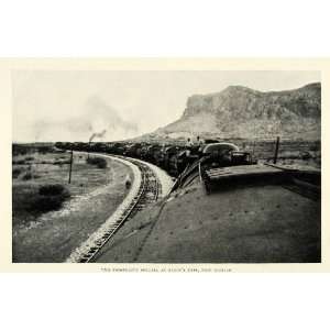   Train Steins Pass New Mexico   Original Halftone Print