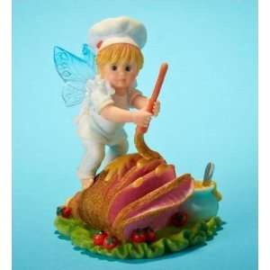   Kitchen Fairies Honey Glazed Ham Fairie Figurine
