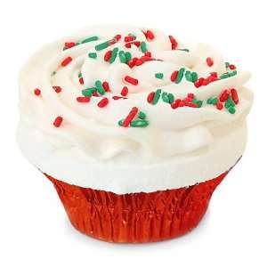  Fizzy Baker Christmas Cupcake Bath Bomb   Red Beauty