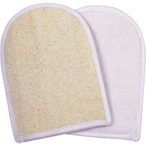  Swissco Loofah & Terry Bath Mitt With Soap Pouch (Pack of 