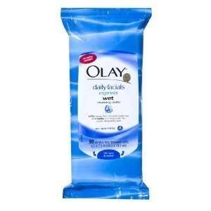 OLAY Daily Facials Express Wet Cleansing Cloths   Twin Pack (60 Cloths 