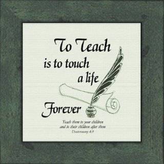 Teacher Saying with Verse Framed Gift 4.5 X 4.5