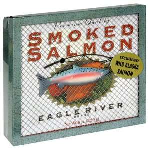 Kasilof Fish Company Smoked Salmon and Mesh Gift Box, 8 Ounce Unit 