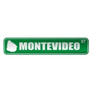   MONTEVIDEO ST  STREET SIGN CITY URUGUAY