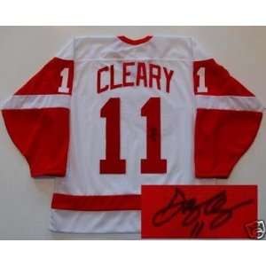  Dan Cleary Signed Detroit Red Wings 2009 Cup Jersey 