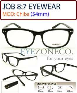 EyezoneCo] JOB 87 Wayfarer Eyeglass CHIBA/54/BLK 3D  
