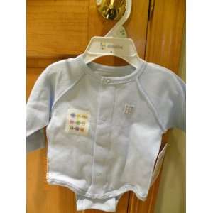  absorba baby boy Infants blue Long Sleeve Onesie   size 6 