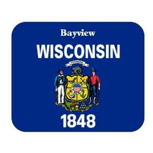  US State Flag   Bayview, Wisconsin (WI) Mouse Pad 