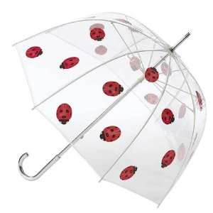   Open Stick Adult Rain Ladybugs Umbrella 48 NEW 