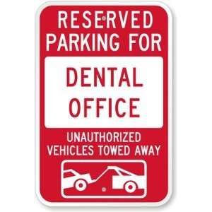  Away (with Car Tow Graphic) Diamond Grade Sign, 18 x 12 Office