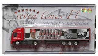 MODEL Formula One 1 F1 Michael Schumacher Ferrari Truck NEW  