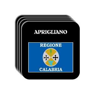 Italy Region, Calabria   APRIGLIANO Set of 4 Mini Mousepad Coasters