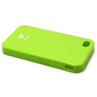 Quality TPU Rubber Skin Soft Green Cover Case For iPhone 4G 4S New 