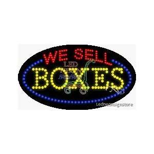  We Sell Boxes LED Business Sign 15 Tall x 27 Wide x 1 