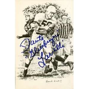  Dante Lavelli Autographed 3.5 x 5.5 Card   Cleveland 
