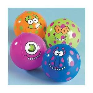  3 Inflatable Mini 7 Monster Beach Balls Toys & Games
