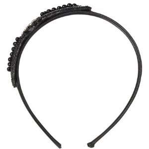  Elle Black Beaded Headband (Quantity of 4) Health 